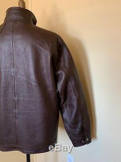 Orvis Coronado Bison Leather Jacket Mens XL