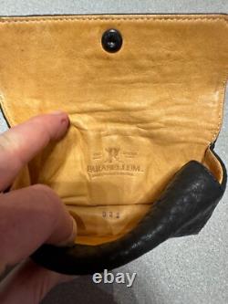 PARABELLUM Black bison glasses case with ceramic button