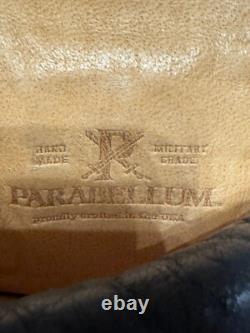 PARABELLUM Black bison glasses case with ceramic button