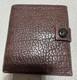PARABELLUM Brown bison leather bifold wallet with ceramic button snap