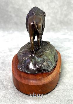 Paul Geffre Plains Bison #47/250 Buffalo Bronze Western Wildlife Sculpture