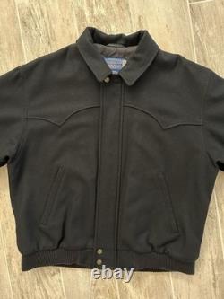 Pendleton Buffalo Bison Jacket Size Men Large Wool 3M Thinsulate