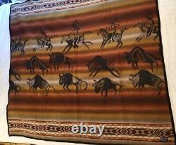 Pendleton Stillwater Wool Blanket Buffalo Bison 60x60 Blanket