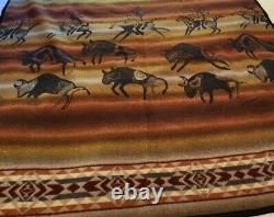 Pendleton Stillwater Wool Blanket Buffalo Bison 60x60 Blanket