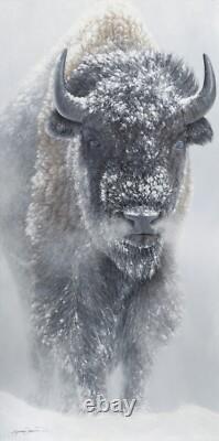 Powerful Yellowstone Bison Western Decor Limited Edition Signed Giclee Print