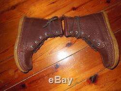 QUODDY WOMENS Hand Made Brown Bison GRIZZLY BOOTS, Crepe soles. Size 8 N W Bag