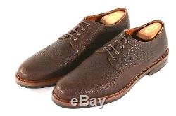 RANCOURT & CO Camden 12 D Chocolate Bison Leather USA Derby Shoes VERY RARE