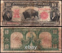 RARE 1901 $10 BISON US Legal Tender Note! FREE SHIPPING! E53213563
