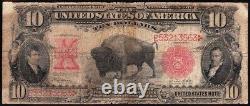 RARE 1901 $10 BISON US Legal Tender Note! FREE SHIPPING! E53213563