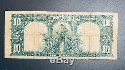 RARE 1901 Bison Large $10 Ten Dollar Note