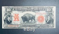 RARE 1901 Bison Large $10 Ten Dollar Note -Very Fine/VF