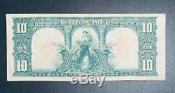RARE 1901 Bison Large $10 Ten Dollar Note -Very Fine/VF