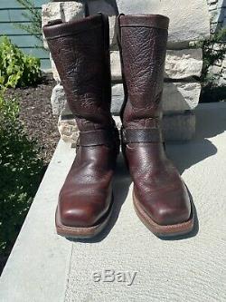 RARE! Chippewa Harness Boots American Bison USA 10.5 D Excellent