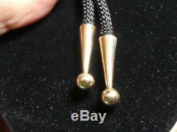 RARE Edward H Bohlin Bohlinmade Solid 14K Gold Bison Bolo Tie/Lapel Pin