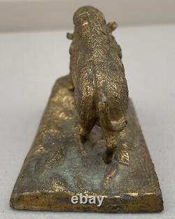 RARE Pan American Exposition Buffalo Bison Paperweight Figure