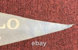 RARE Vintage 1950's Buffalo Bisons Baseball Pennant Offermann Stadium SHIP FLAT