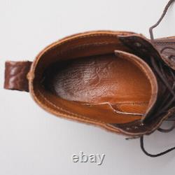 Rancourt & Co. Boots Size 10 Brown Pebbled Bison Leather