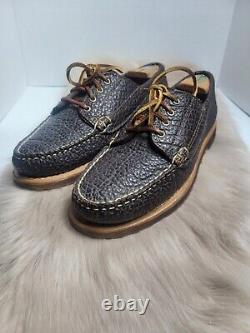 Rancourt & Co Rare Bison Leather Sherman Ranger Moccasins Shoes Men's Size 10.5D
