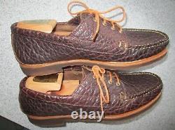 Rancourt Shoes Mens 12 D Bison Four Eye Ranger Mocs Crepe Soles Excellent