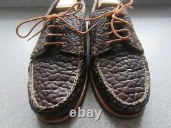 Rancourt Shoes Mens 12 D Bison Four Eye Ranger Mocs Crepe Soles Excellent