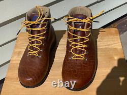 Randy Merrell Footlab Custom Bison / Buffalo Leather Boots Vernal Utah USA NEW