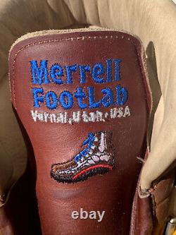 Randy Merrell Footlab Custom Bison / Buffalo Leather Boots Vernal Utah USA NEW