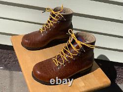 Randy Merrell Footlab Custom Bison / Buffalo Leather Boots Vernal Utah USA NEW