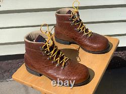 Randy Merrell Footlab Custom Bison / Buffalo Leather Boots Vernal Utah USA NEW