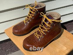 Randy Merrell Footlab Custom Bison / Buffalo Leather Boots Vernal Utah USA NEW