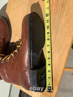 Randy Merrell Footlab Custom Bison / Buffalo Leather Boots Vernal Utah USA NEW