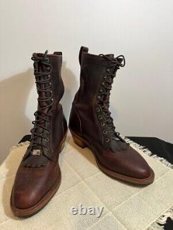 Rare Chippewa Bison Stampede USA Made Boots 29553 Vintage Leather, Vibram, 10D