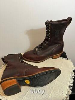 Rare Chippewa Bison Stampede USA Made Boots 29553 Vintage Leather, Vibram, 10D