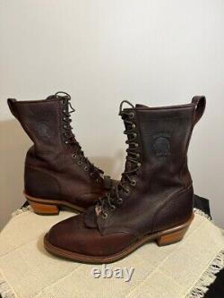 Rare Chippewa Bison Stampede USA Made Boots 29553 Vintage Leather, Vibram, 10D