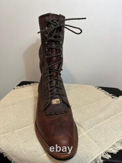 Rare Chippewa Bison Stampede USA Made Boots 29553 Vintage Leather, Vibram, 10D