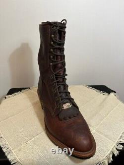 Rare Chippewa Bison Stampede USA Made Boots 29553 Vintage Leather, Vibram, 10D