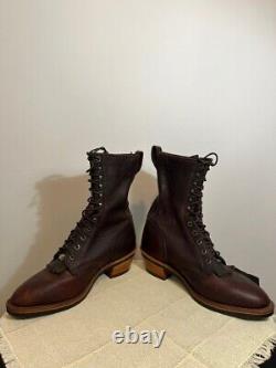 Rare Chippewa Bison Stampede USA Made Boots 29553 Vintage Leather, Vibram, 10D