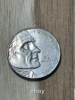 Rare Die Crack on Washingtons Head 2005 D Buffalo Nickel