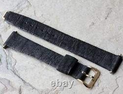 Rare Long Length Genuine Wild Bison 17.3mm 11/16 vintage watch strap1960s/70s
