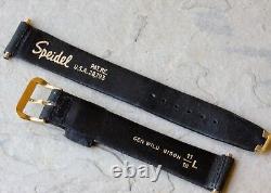 Rare Long Length Genuine Wild Bison 17.3mm 11/16 vintage watch strap1960s/70s