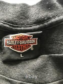 Rare Vintage 3D Emblem Harley Davidson Shirt 1991 Protect Wildlife Bison Sturgis