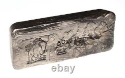 Rare Vintage 50 Oz Ounce Hand Poured Bison Bullion Nebraska 999+ Fine Silver Bar