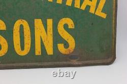 Rare Vintage Benton Central Bisons Indiana Booster License Plate