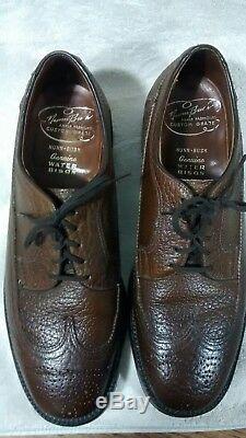 Rare Vintage NUNN BUSH Mens Shoes Ankle Fashioned Genuine Water Bison leather