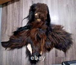 Real Fur Bigfoot Mask 100% Bison Fur Handmade in the USA