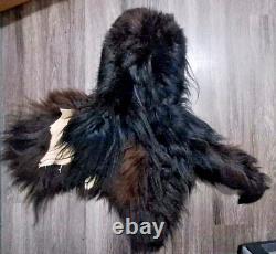 Real Fur Bigfoot Mask 100% Bison Fur Handmade in the USA