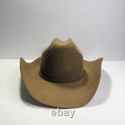 Resistol Coyote Point 4X Bison Cowboy Hat Mink 7 1/8 Made in Texas USA