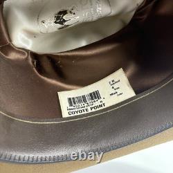Resistol Coyote Point 4X Bison Cowboy Hat Mink 7 1/8 Made in Texas USA
