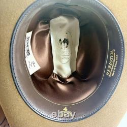 Resistol Coyote Point 4X Bison Cowboy Hat Mink 7 1/8 Made in Texas USA
