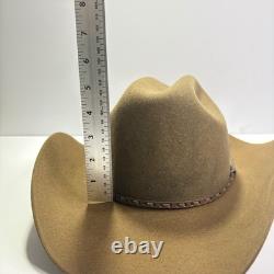 Resistol Coyote Point 4X Bison Cowboy Hat Mink 7 1/8 Made in Texas USA