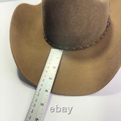 Resistol Coyote Point 4X Bison Cowboy Hat Mink 7 1/8 Made in Texas USA